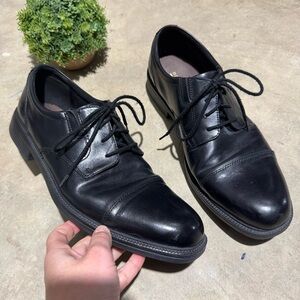 Bostonian Flexlite Black Leather Cap Toe Dress Shoes Mens Size 12 Classic Office